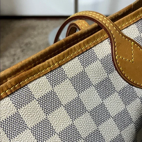 3346 Designer Checkered Tote Bag - Brown and Cream - Picture 5 of 13